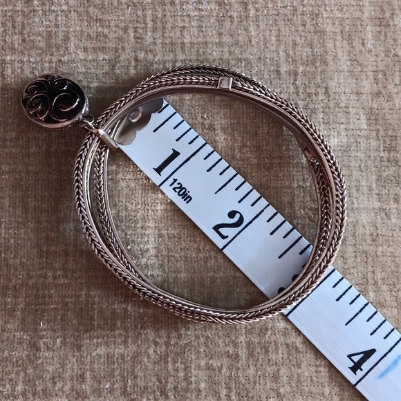 Kenneth Cole Reaction Gold Tone Bangle Bracelet With Charm - Picture 7 of 7